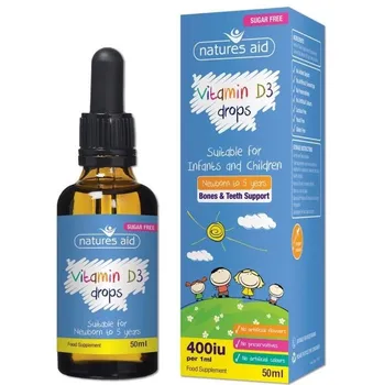 Natures Aid  Vitamín D3 Drops 400 IU 50 ml