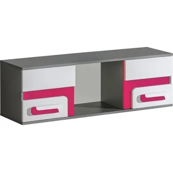 Dětský pokoj Casarredo Závěsná skříňka APETTITA 10 antracit/růžová