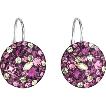 Náušnice Evolution Group náušnice Swarovski elements 31176.3 amethyst