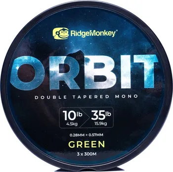 Ridgemonkey RM-Tec Orbit Double Tapered Mono zelený 0,28 – 0,57mm/3x300 m