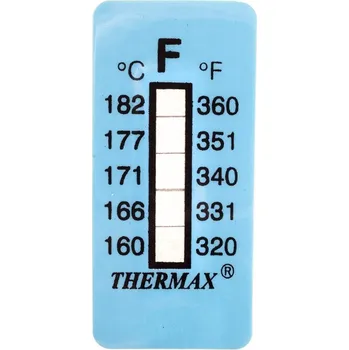 Domácí teploměr Samolepící teploměr / indikační proužek nereversibilní 160-182°C