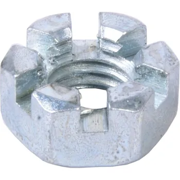 Matice Matice korunková nízká ZB, DIN 937 - M10