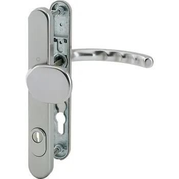 Dveřní kování Bezpečnostní kování HOPPE LUXEMBOURG F9 madlo/klika s překrytem, 92/8, 72-77mm