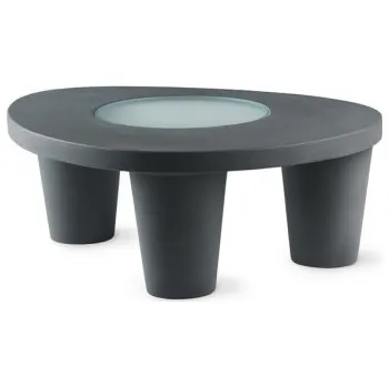 Zahradní stůl SLIDE Designový zahradní stůl Low Lita - SD LLT035, Barva (official) Čokoládová