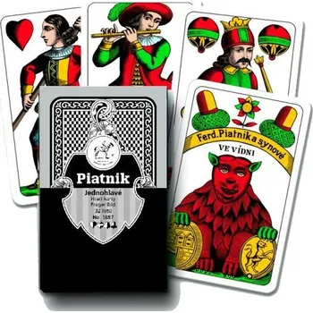 mariášová karta Piatnik Mariášové jednohlavé karty