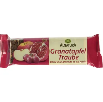 Alnatura - OVOCNÁ tyčinka GRANÁTOVÉ JABLKO A HROZNO 75g - Německo!