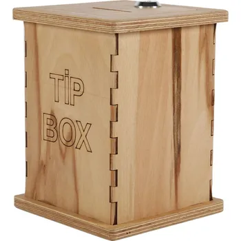 Dřevěný box na losy - Přírodní