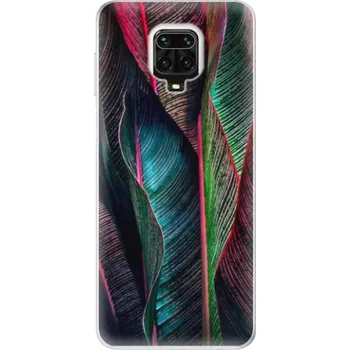 Odolné silikonové pouzdro iSaprio - Black Leaves - Xiaomi Redmi Note 9 Pro / Note 9S