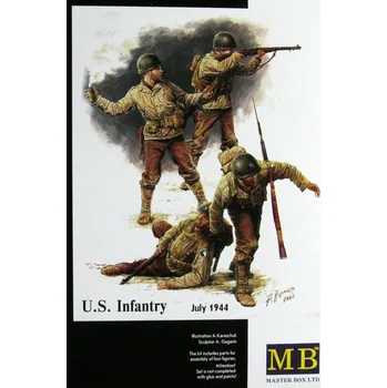 Plastikový model Master Box 1/35 U.S. Infantry (July 1944)