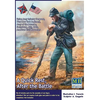 Plastikový model Master Box 1/35 A Quick Rest, After the Battle - July 1863