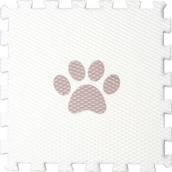 VYLEN Minideckfloor s tlapkou Bílý s hnědou tlapkou