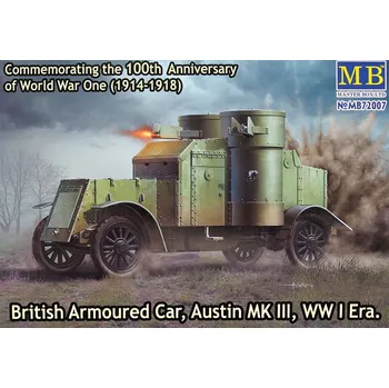 Plastikový model Master Box 1/72 Austin MK III British Armoured Car WWI