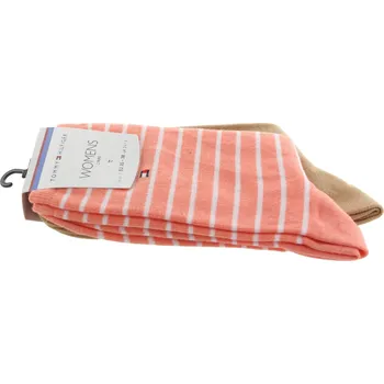 Dámské ponožky TOMMY HILFIGER Dámské ponožky coral 2 páry 443015001-2P-015 Velikost 35/38
