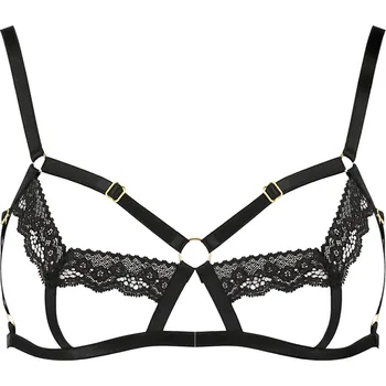 Dámská erotická souprava Passion Solon Bra Black Velikost S/M