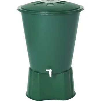 Plastová nádrž na dešťovou vodu Roll 210 zelená