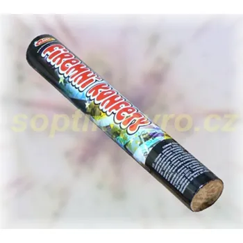 Zábavní pyrotechnika výmetník konfet - firemní konfety (není to pyrotechnika, ale přesto je doporučená věková hranice 15+)
