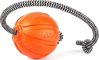 Collar Liker míč s provazem 7 cm oranžový