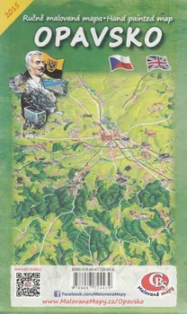 Opavsko: Ručně malovaná mapa - Malované mapy (2015)