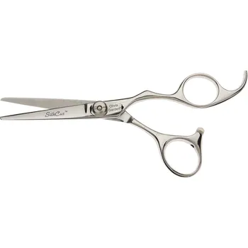 Kadeřnické nůžky Kadeřnické nůžky Olivia Garden SilkCut Shear 5,5" - stříbrné (5.50) + dárek zdarma