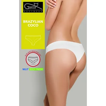 Dámské erotické kalhotky Gatta Brazylian Coco Panties White Velikost M