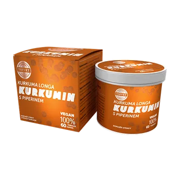 Přírodní produkt Topvet Kurkumin s piperinem 60 cps.