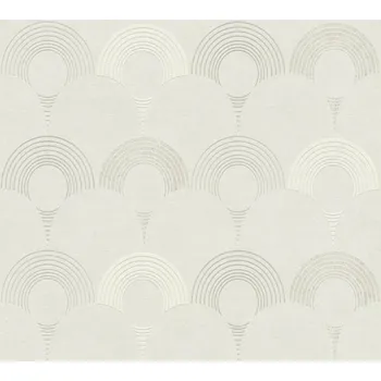 Tapeta A.S. Création | Vliesová tapeta na zeď Pop Style 37480-1 | 0,53 x 10,05 m | béžová, krémová, metalická, šedá + Béžová, krémová, metalická, šedá vliesová tapeta na stěnu 374801 v rozměru 0,53 x 10,05 m