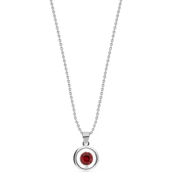 Náhrdelník Náhrdelník červený se Swarovski Elements Punct NC1088SS18SC Scarlet