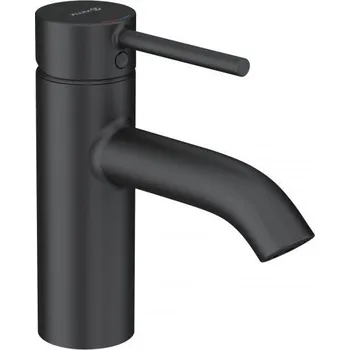 Vodovodní baterie Bozz - umyvadlová páková baterie 75, bez odpadové soupravy, černá 382723976