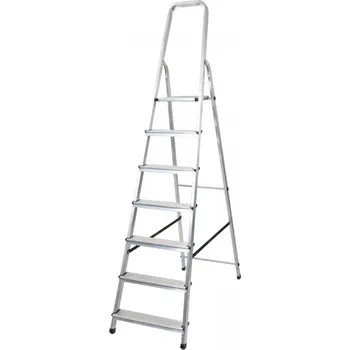 Schůdek J.A.D. Tools 7353 Schůdky hliníkové 1x7 jednostranné s madlem