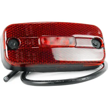 Směrový světlomet Svítílna obrysová obdélníková 2 LED červená