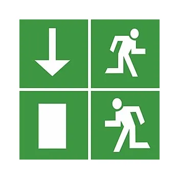 Nouzové osvětlení Piktogram univ. šipka ve čtverci