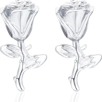 Náušnice Šperky4U Stříbrné náušnice růžičky - NB-3269