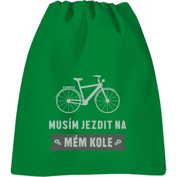 Sportovní vak Vak na záda s potiskem Musím jezdit