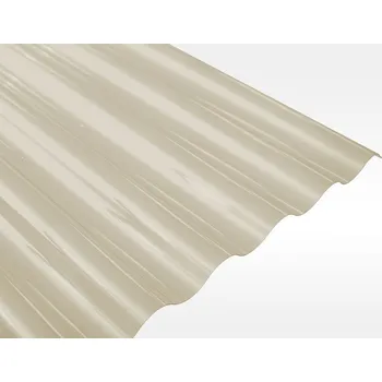 Průsvitná krytina Gutta PVC vlnitá polyvinylchloridová deska vlna kouřová 900 x 2000 x 0,8 mm