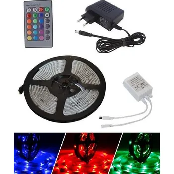 LED páska Light LED pásek 3528 60LED/m IP65 4.8W/m RGB, 5m, komplet (LED pásek multicolor 5 metrů komplet )