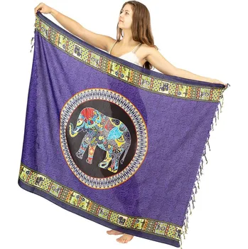 Šátek Sarong / pareo Slon fialový, Sittar
