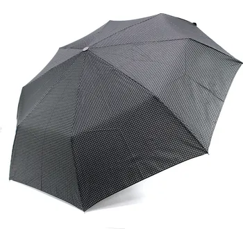 Deštník Černošedý plně automatický skládací pánský deštník s hvězdičkou Boone