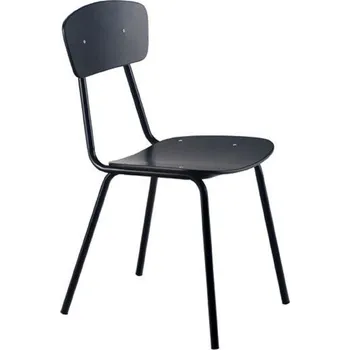 Jídelní židle Černá kovová jídelní židle MARA SIMPLE