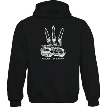Pánská mikina Mikina s kapucí 2K12 Kub / SA-6 Gainful - černá