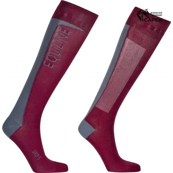 Podkolenky Equiline -AZTEC- - Modrá/002 - 39-42