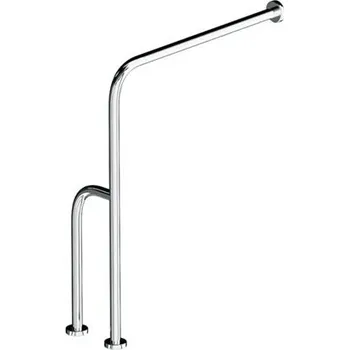 Madlo do koupelny MERIDA Madlo s uchycením do podlahy a stěny NEREZ lesklé - levé TPC24