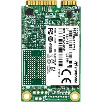 Pevný disk TRANSCEND MSA370S 32GB SSD disk mSATA, SATA III 6Gb/s (MLC), 280MB/s R, 50MB/s W