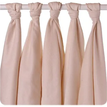 látková plena Kikko Biobavlněné dětské pleny Organic 80x80 cm Bird Eye Natural 5 ks