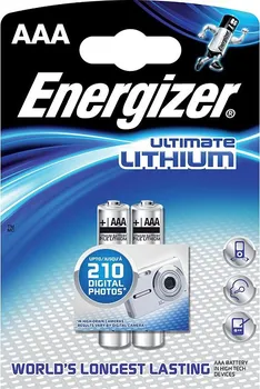Článková baterie Baterie lithiová Energizer, typ AAA