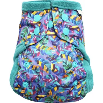 Plenkové kalhoty Breberky Kapsová plenka (S) - Listí PAT