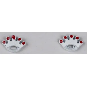 Náušnice UNI Náušnice korunka Barva: bílá