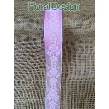 Stuha Stuha Krajka 25mm x 20m růžová