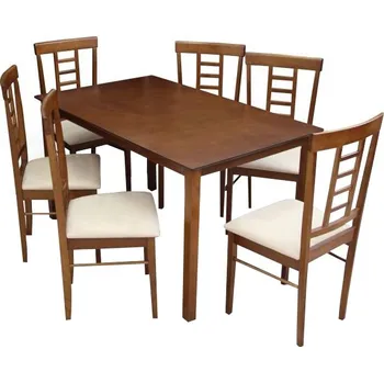 Jídelní set Jídelní set Oleg ořech - Jidelní set 6 + 1