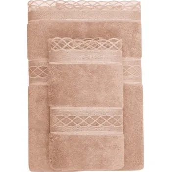Osuška Dárkové balení ručník a osuška SELYA - Bronzová, Soft Cotton