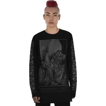 tričko unisex - Finishing Line Long Sleeve Top - KILLSTAR - KSRA002269 - XS
